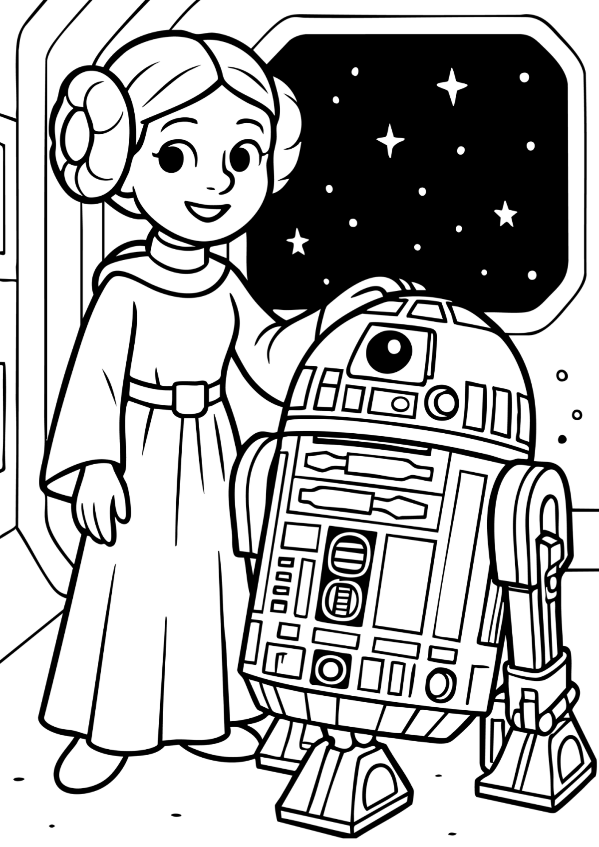 Desenho para Colorir R2-D2