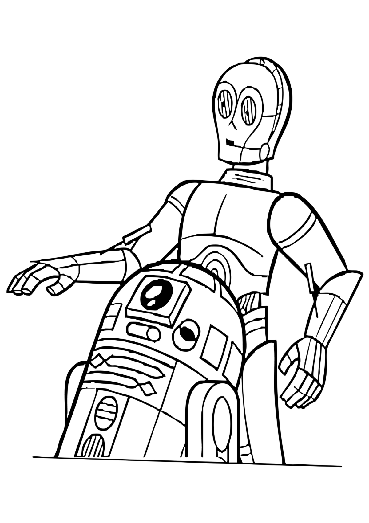Desenho para Colorir R2-D2