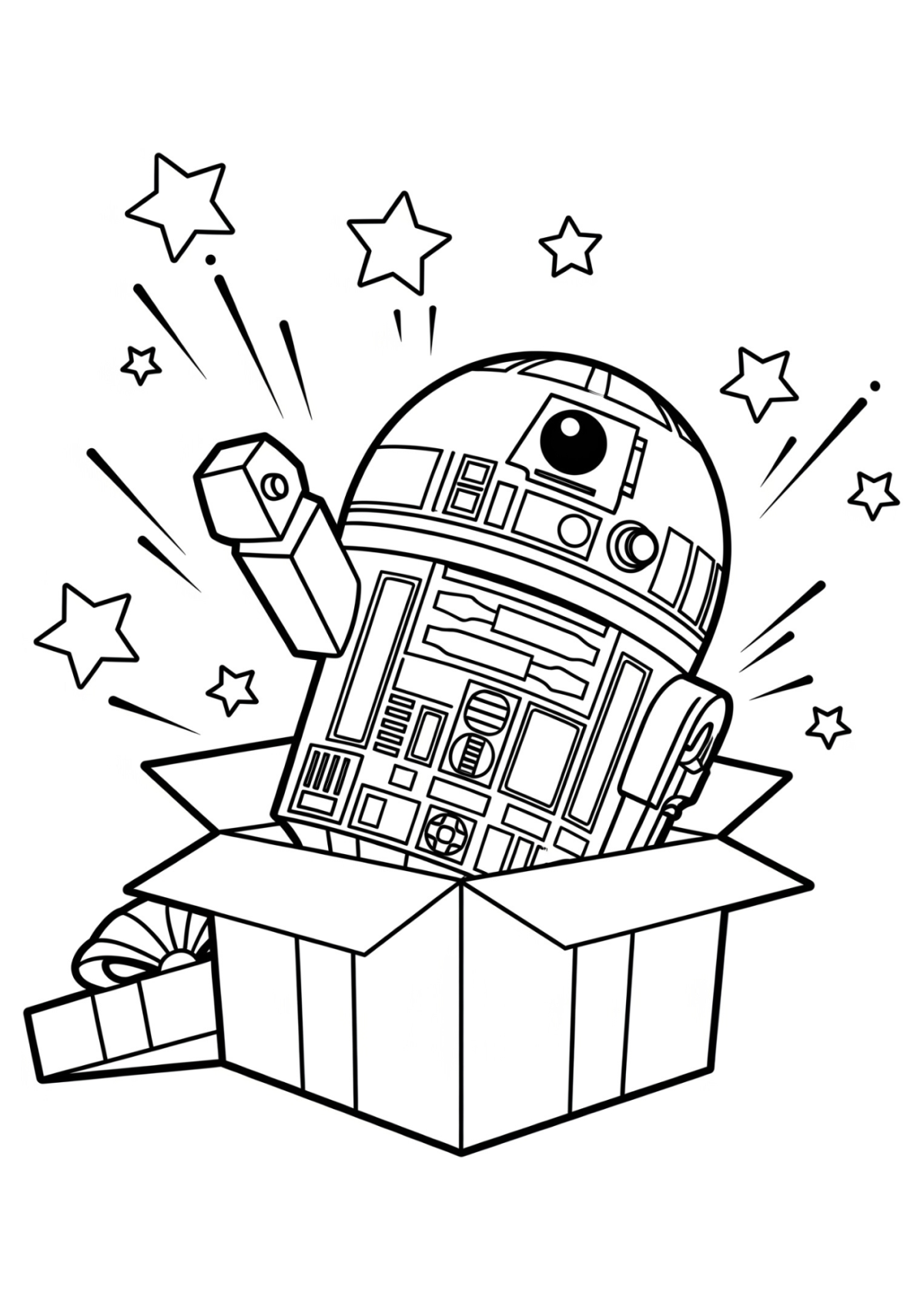 Desenho para Colorir R2-D2