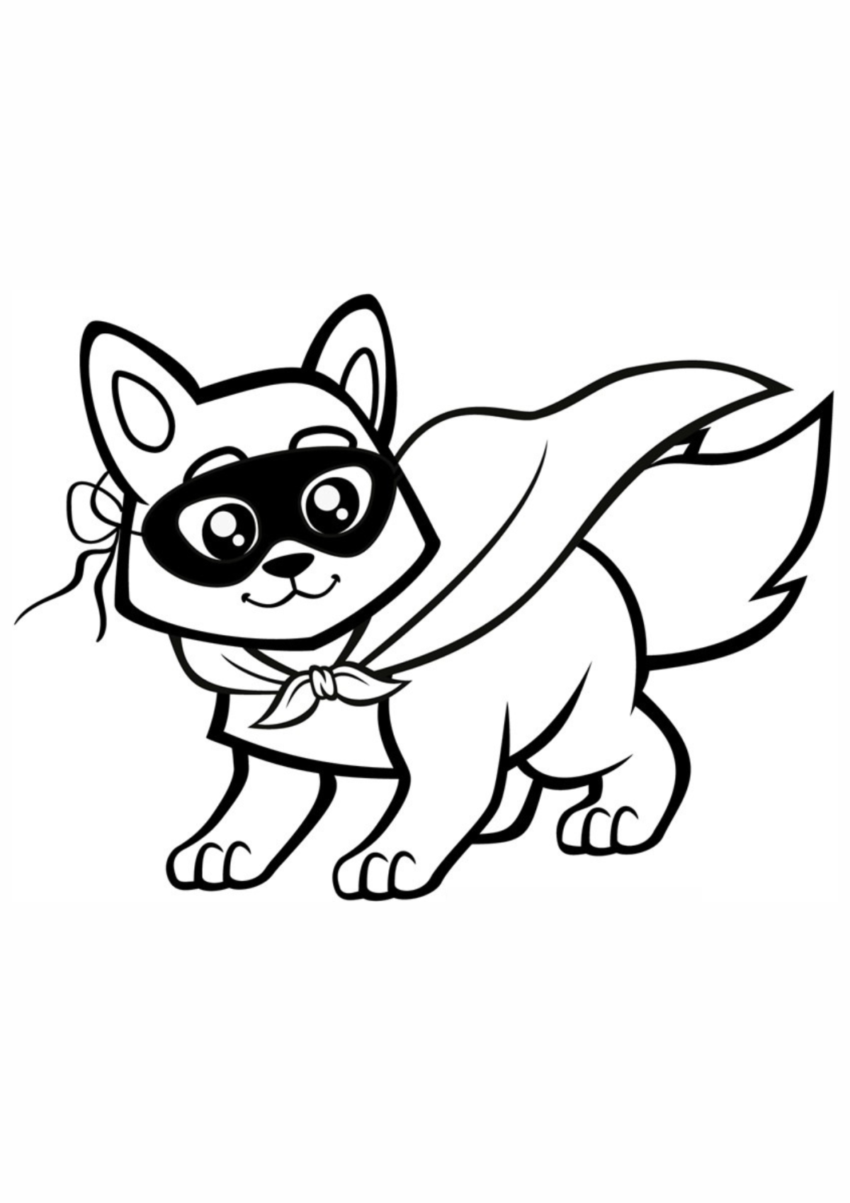 Desenho para Colorir Raposa