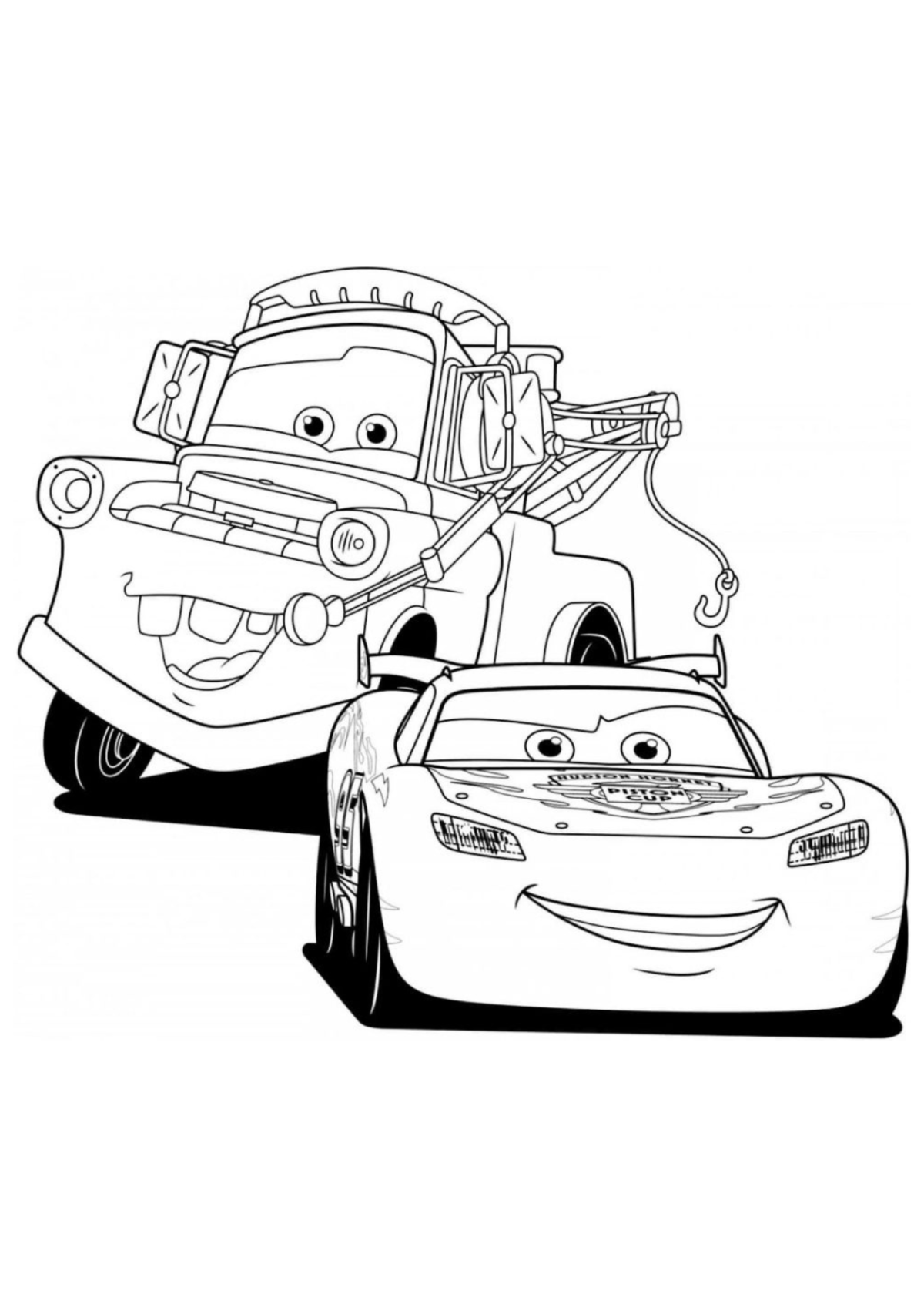 Desenho para Colorir Relampago McQueen
