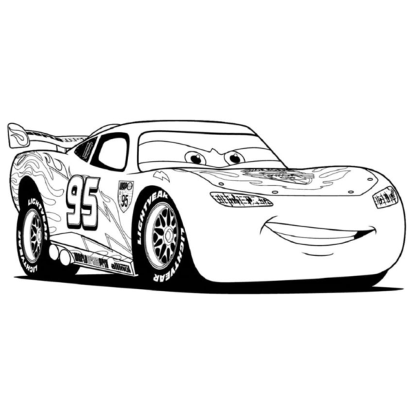 Desenho para Colorir Relampago McQueen