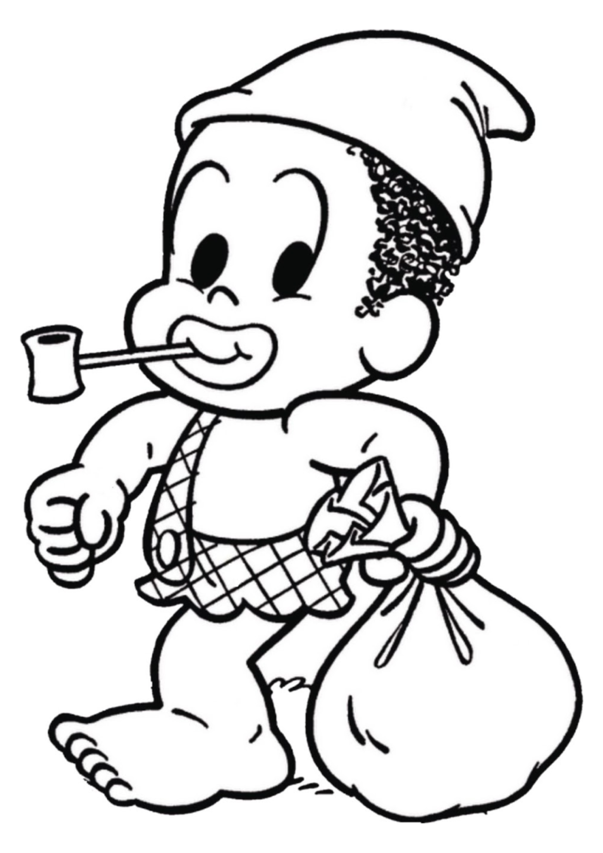 Desenho para Colorir Saci Pererê