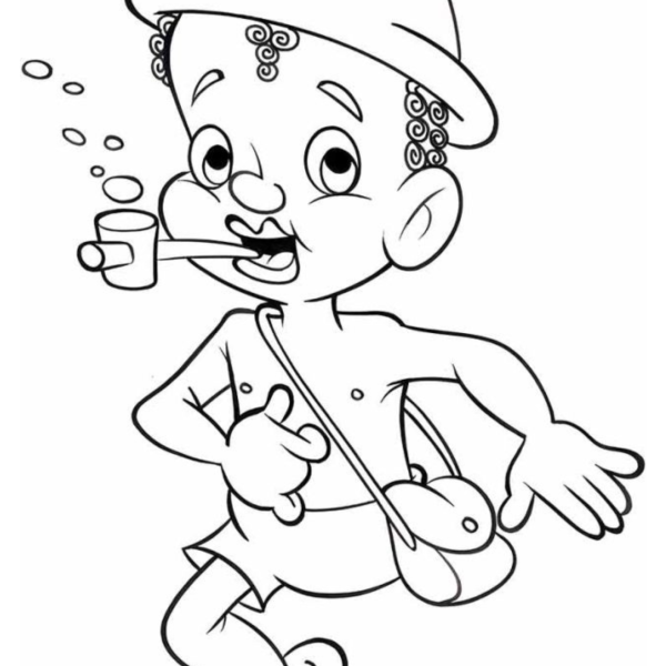 Desenho para Colorir Saci Pererê