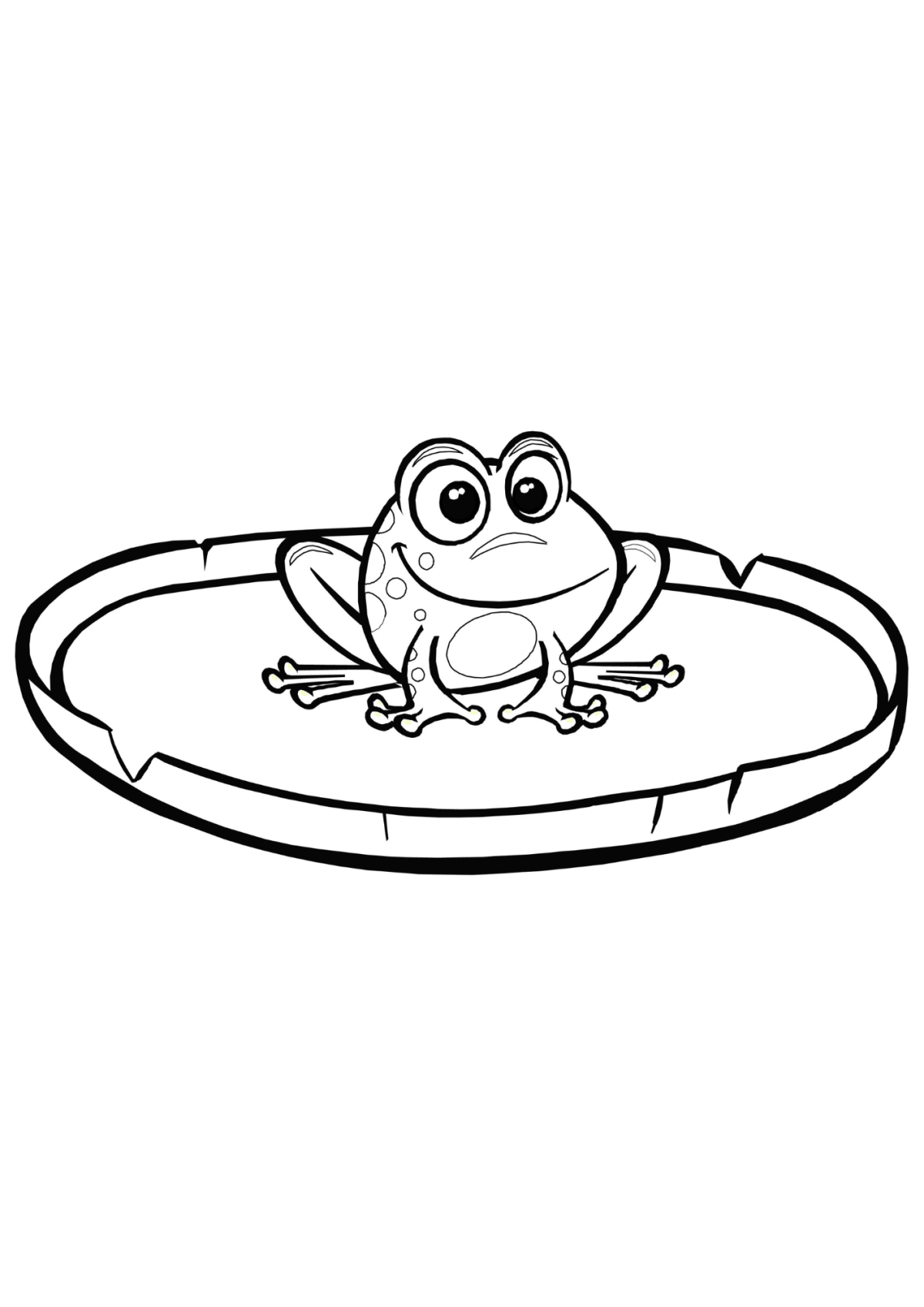 Desenho para Colorir Sapo