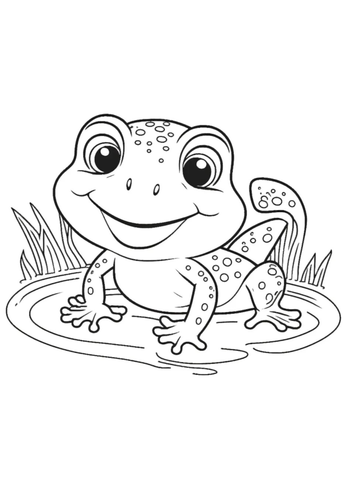 Desenho para Colorir Sapo