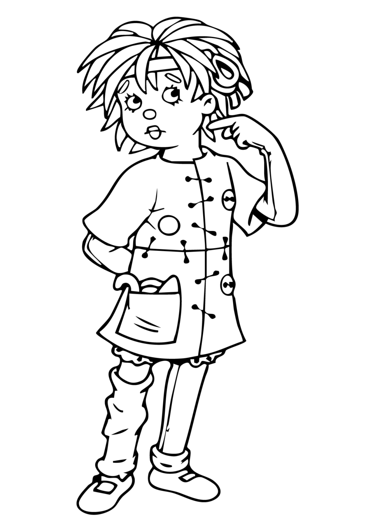 Desenho para Colorir Sítio do Pica Pau Amarelo