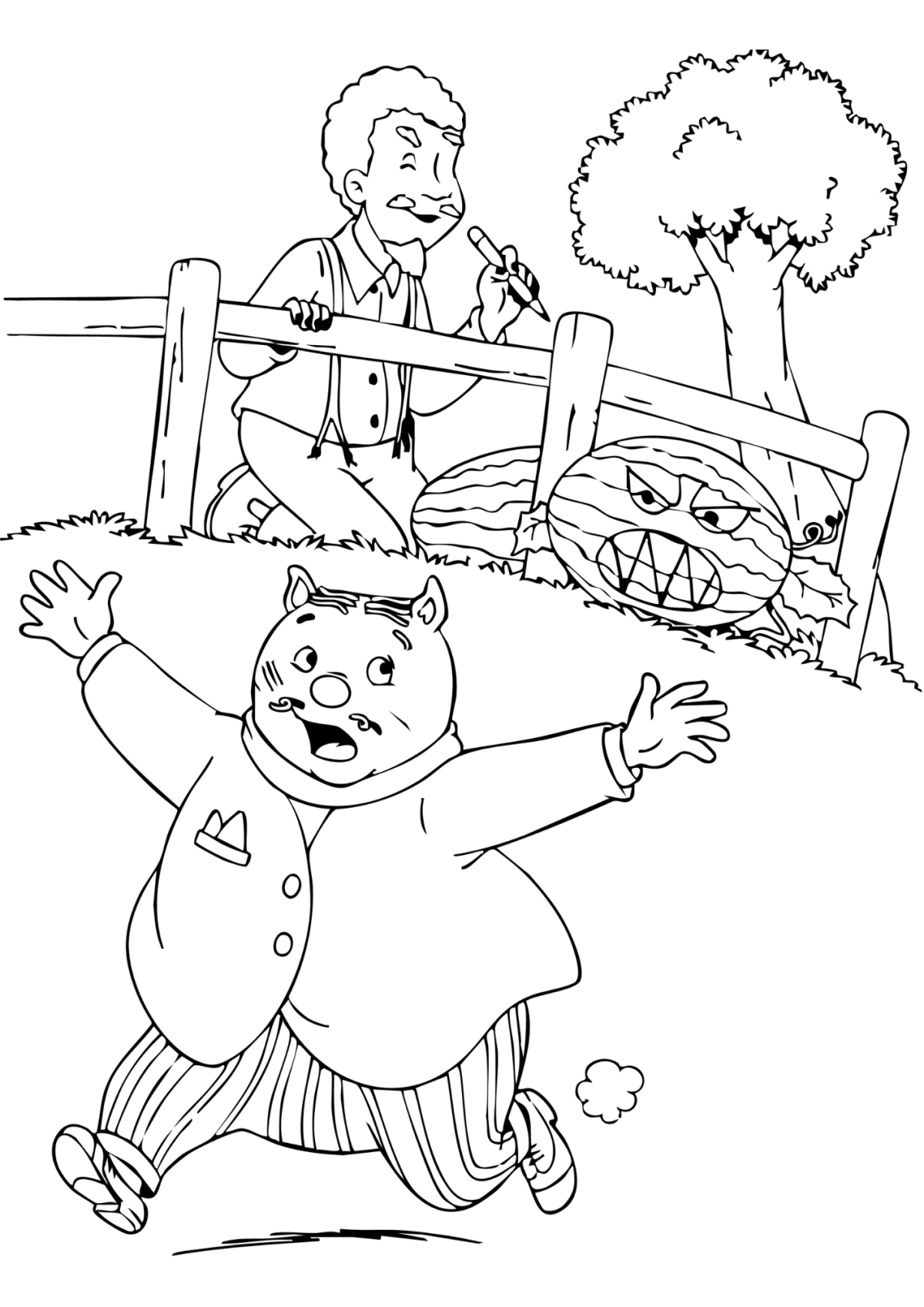 Desenho para Colorir Sítio do Pica Pau Amarelo