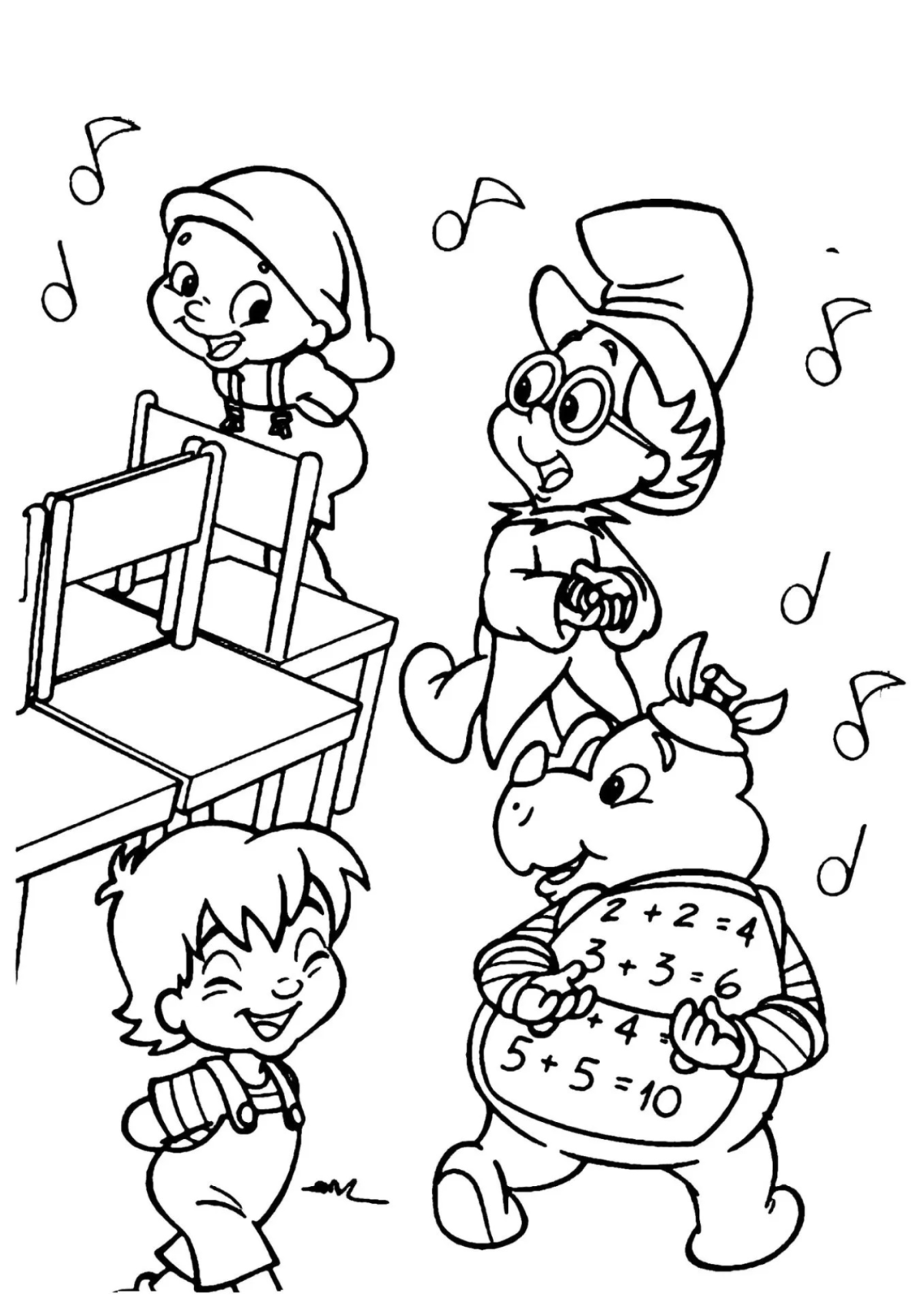 Desenho para Colorir Sítio do Pica Pau Amarelo