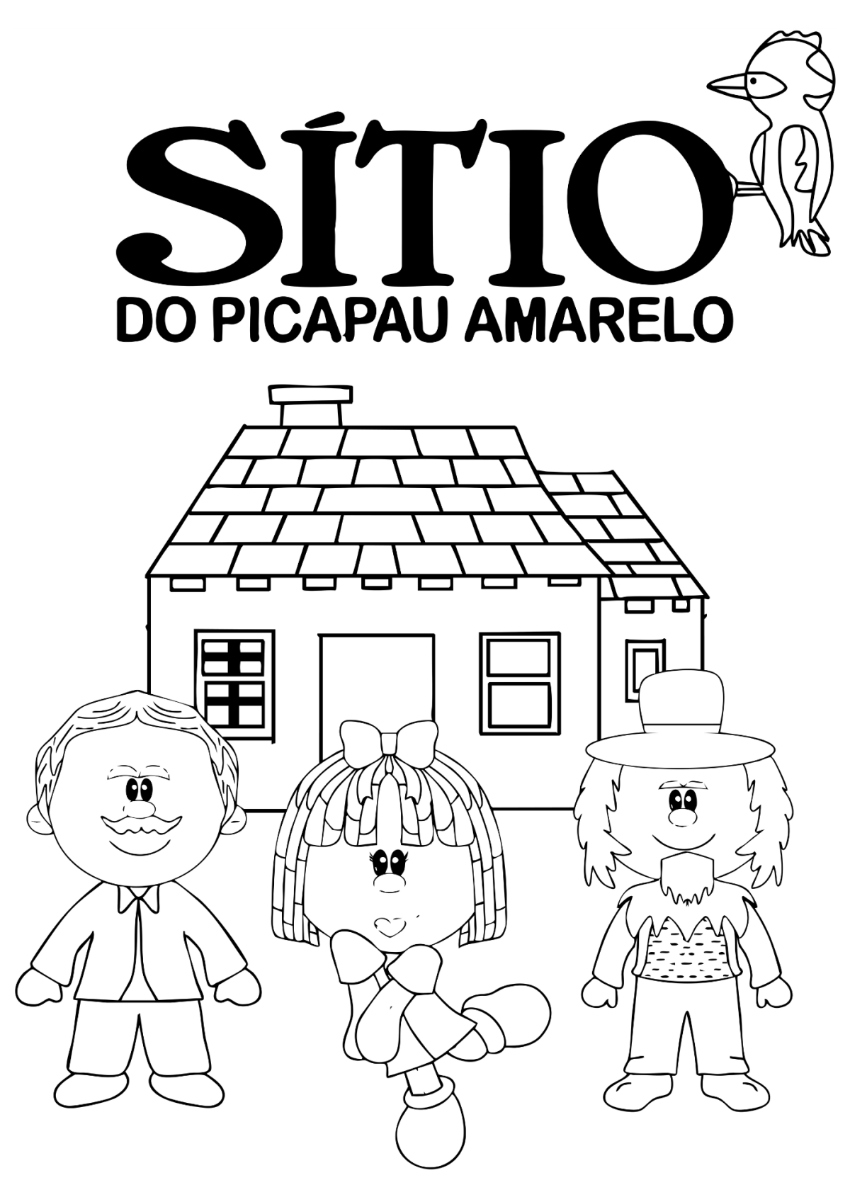 Desenho para Colorir Sítio do Pica Pau Amarelo