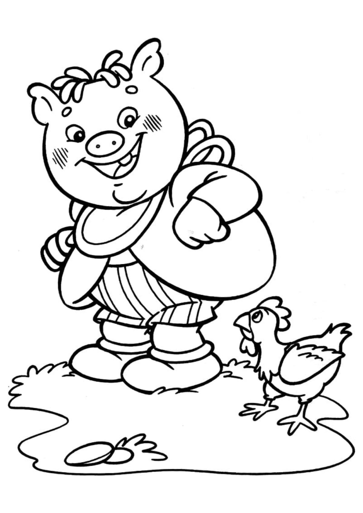 Desenho para Colorir Sítio do Pica Pau Amarelo