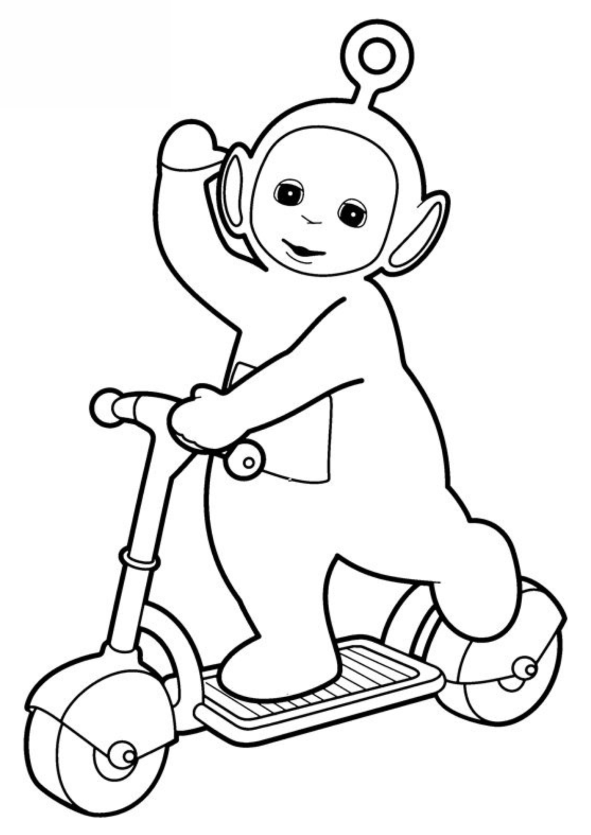 Desenho para Colorir Teletubbies