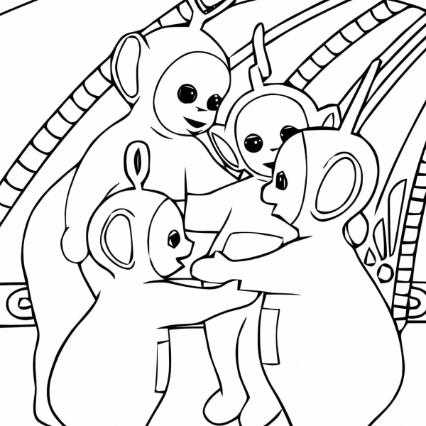 Desenho para Colorir Teletubbies