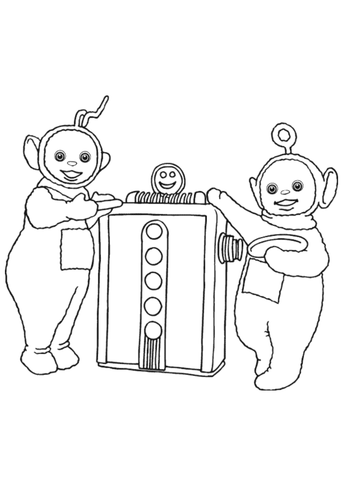 Desenho para Colorir Teletubbies