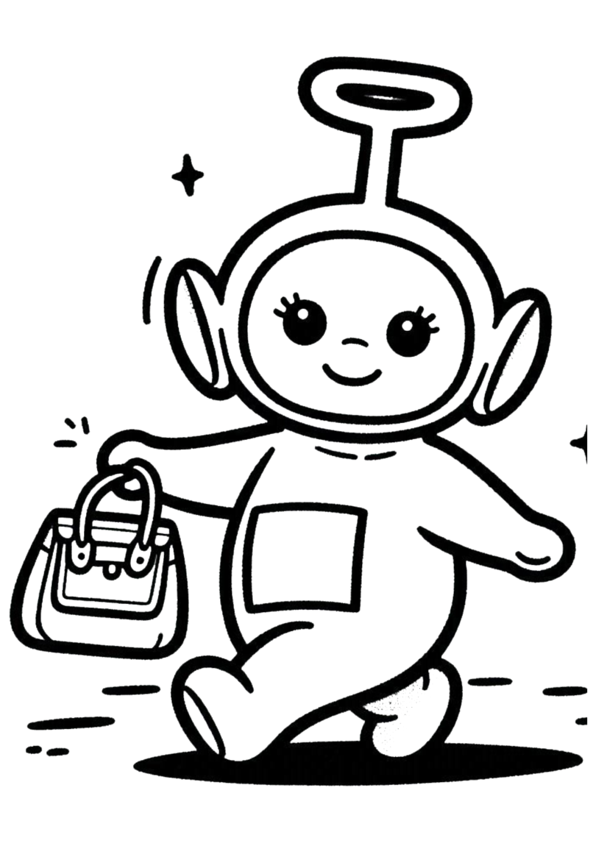 Desenho para Colorir Teletubbies