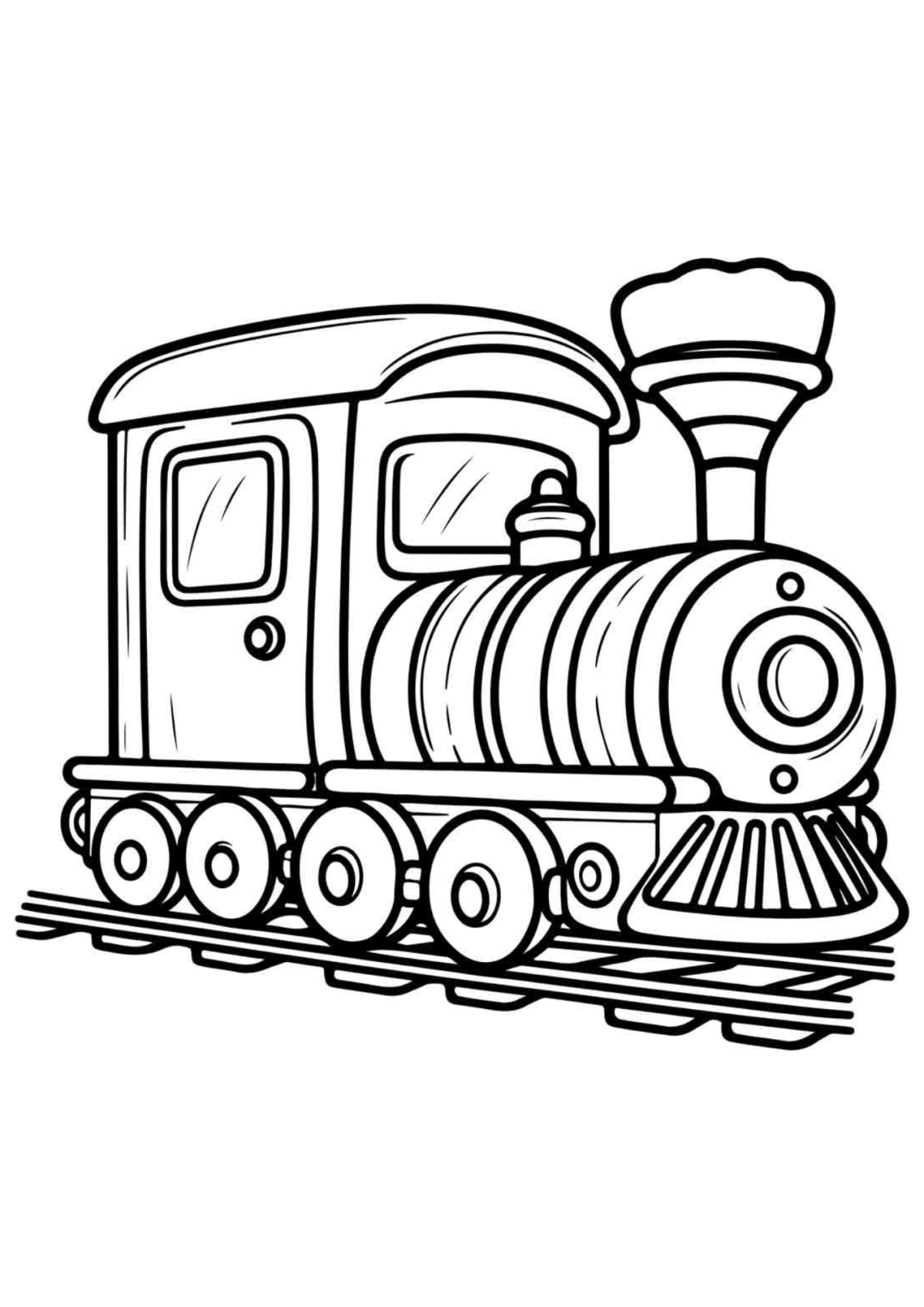 Desenho para Colorir Trem