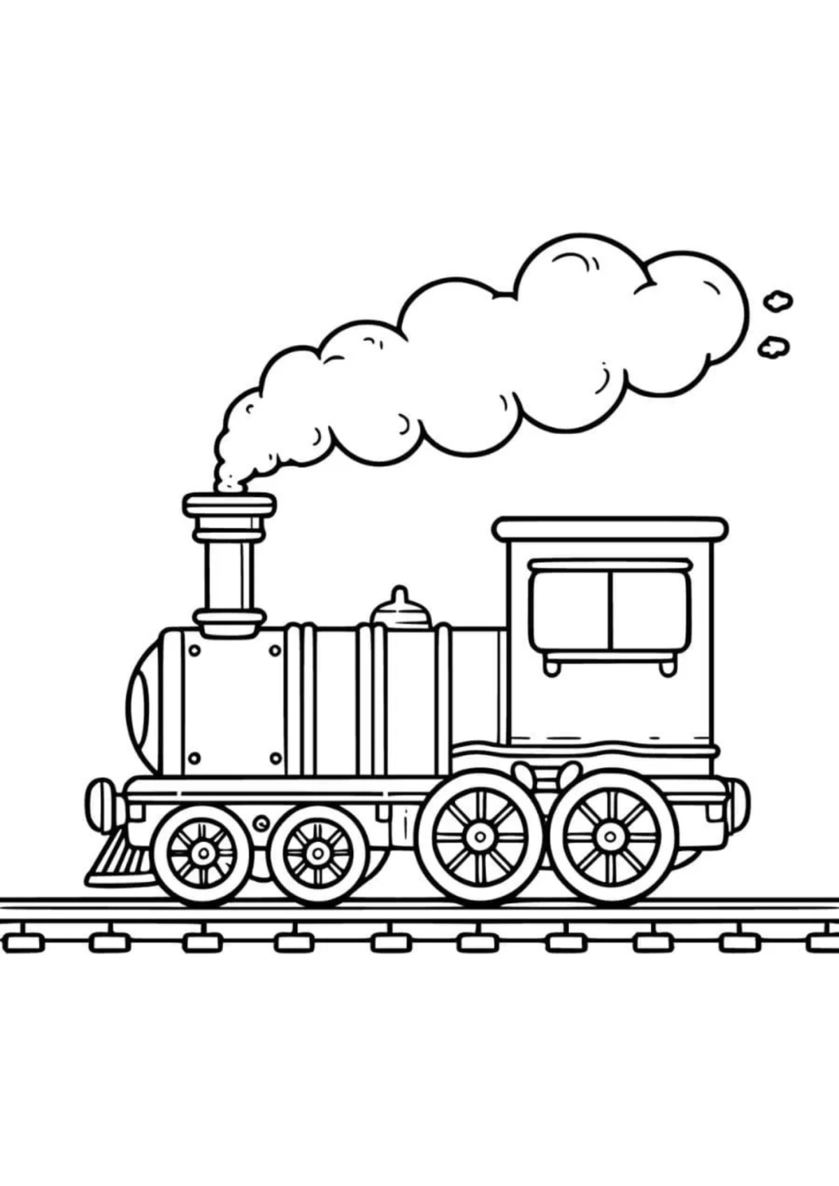 Desenho para Colorir Trem