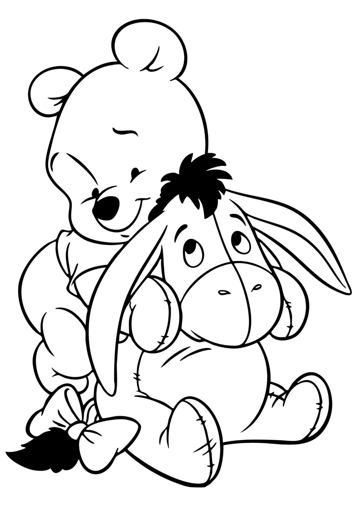 Desenho para Colorir Ursinho Pooh