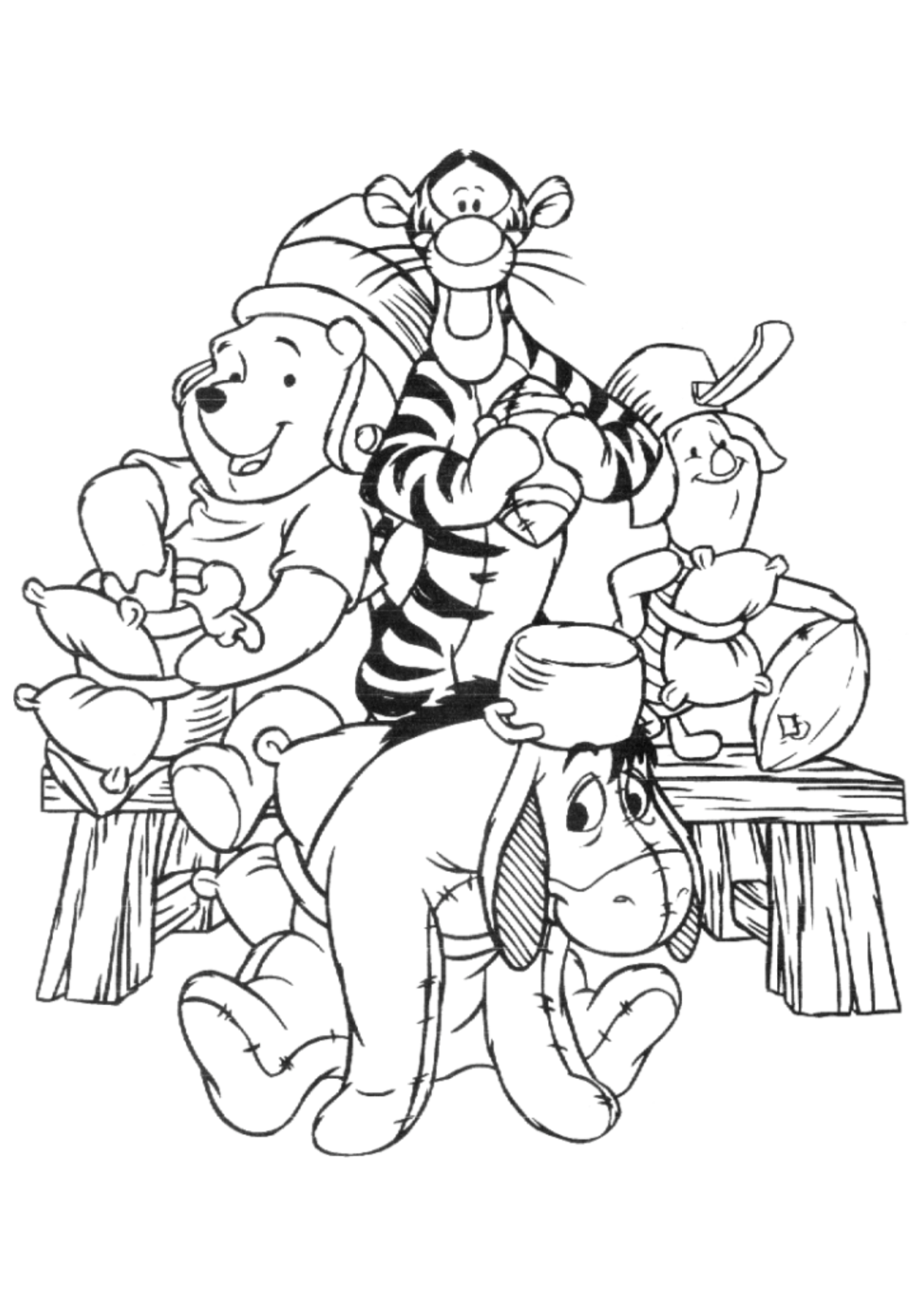 Desenho para Colorir Ursinho Pooh