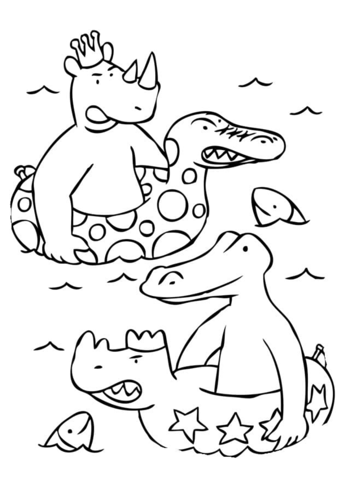 Desenho para colorir As Aventuras de Babar
