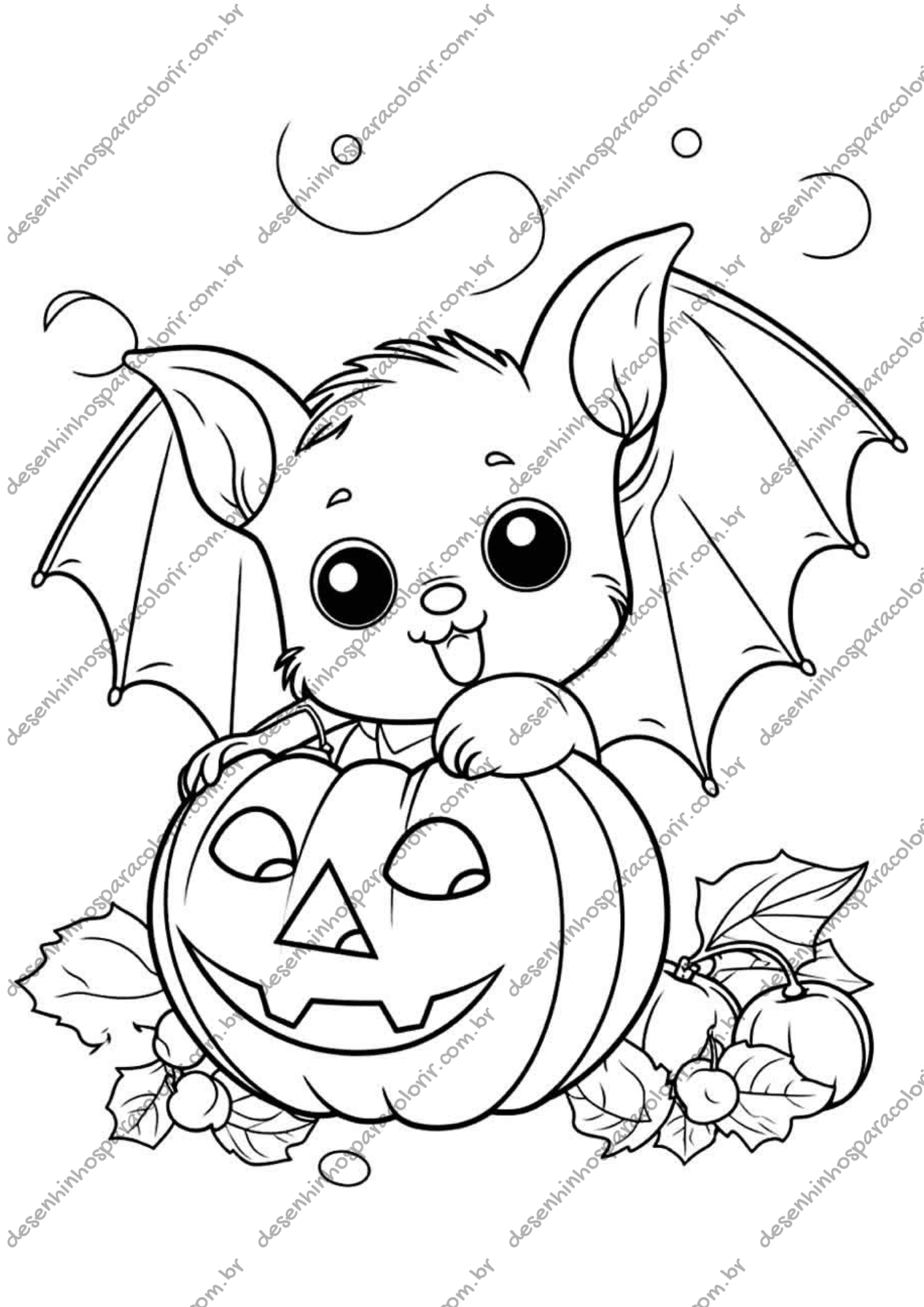 Desenho para Colorir Abóbora Desenho para Colorir Abóbora