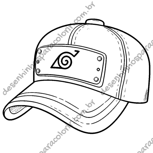 Desenho para Colorir Boné