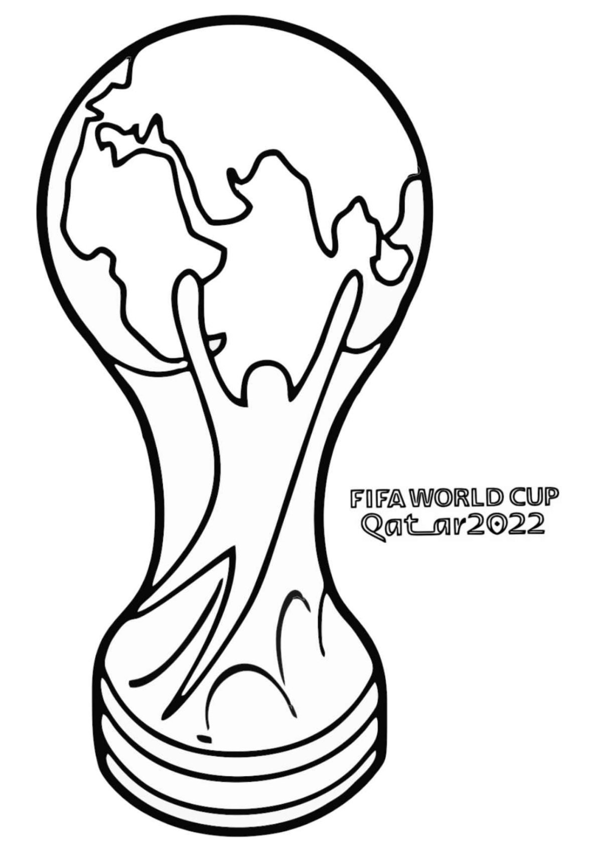 Desenho para Colorir Copa do Mundo