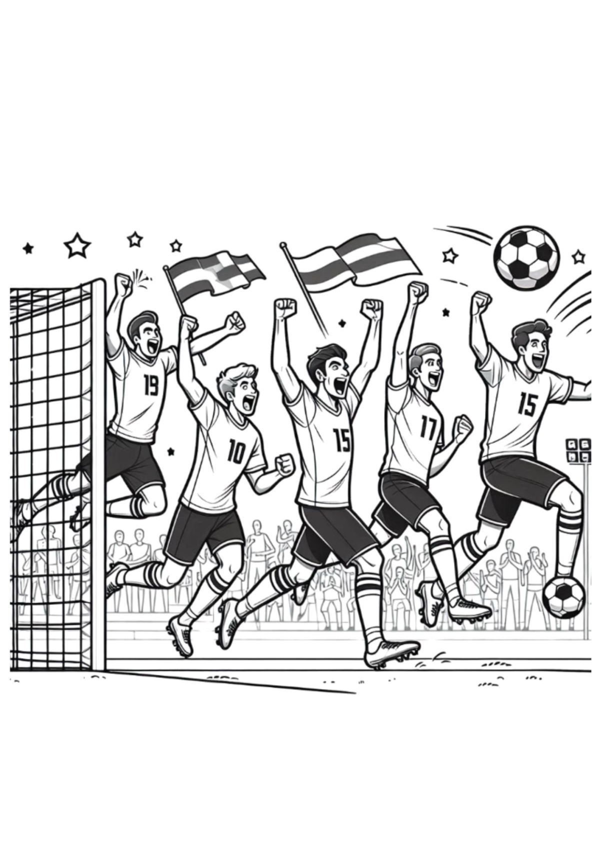 Desenho para Colorir Copa do Mundo