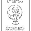 Desenho para Colorir Copa do Mundo