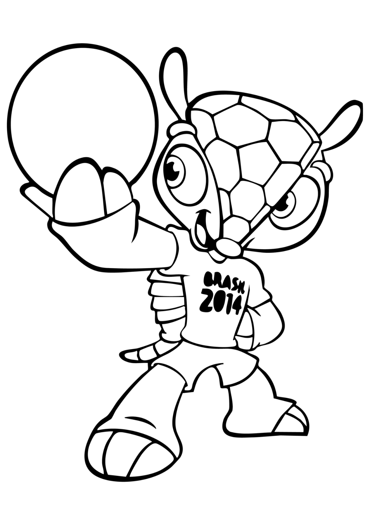 Desenho para Colorir Copa do Mundo