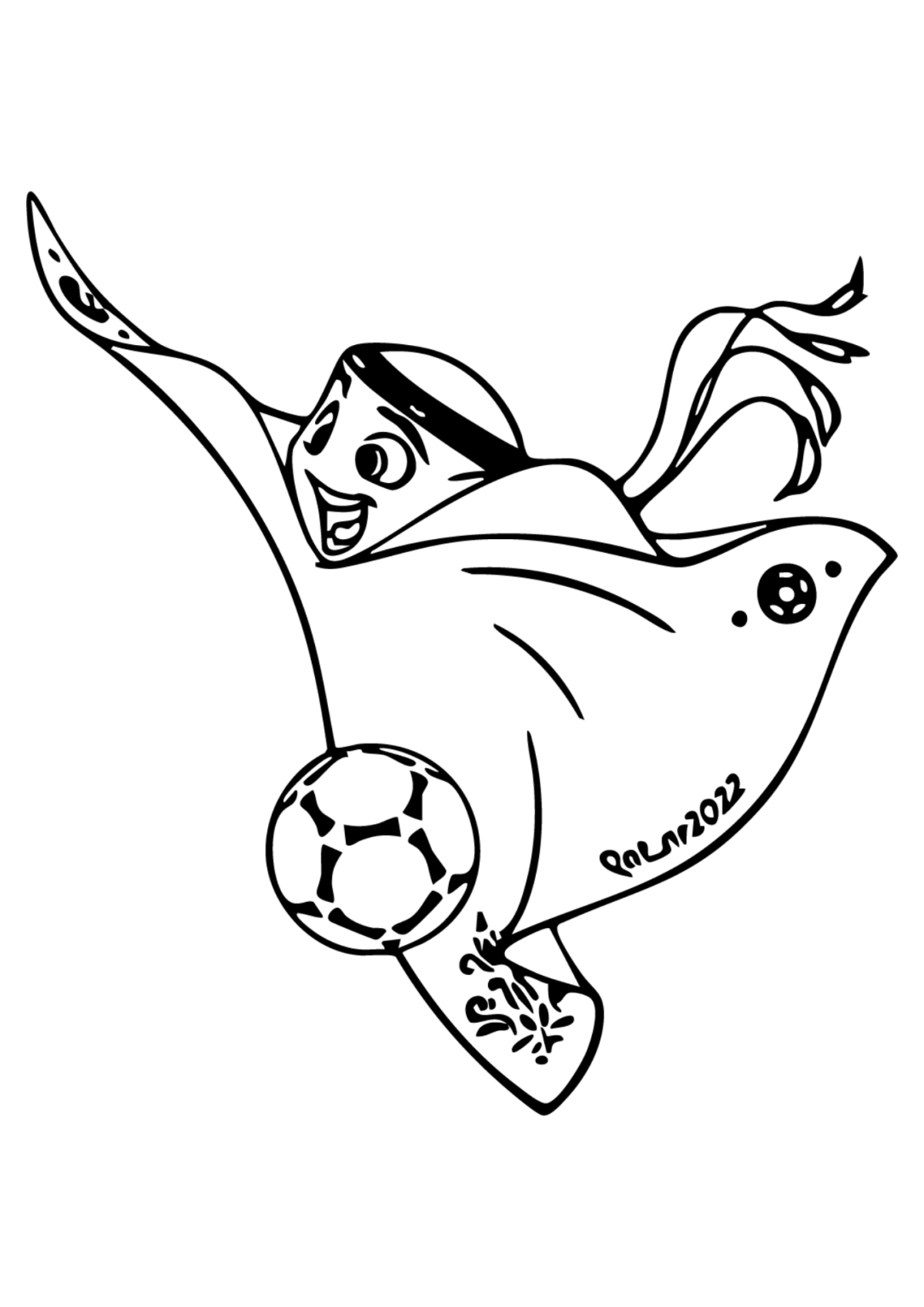 Desenho para Colorir Copa do Mundo