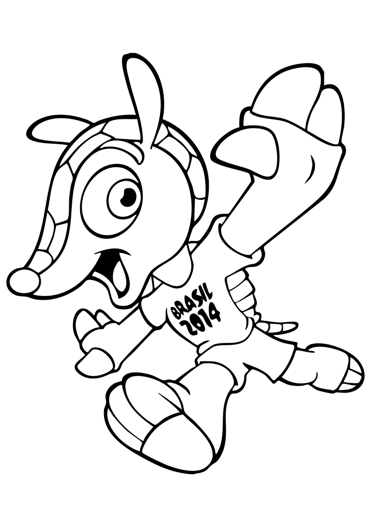 Desenho para Colorir Copa do Mundo
