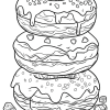 Desenho para Colorir Donuts