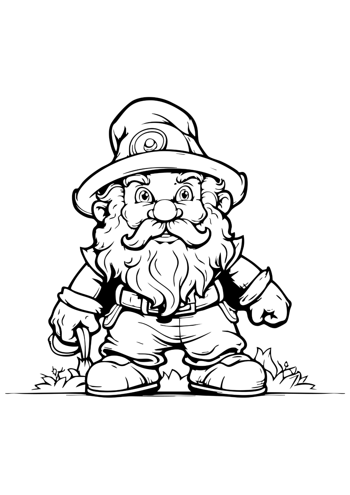 Desenho para Colorir Duende