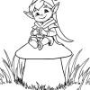 Desenho para Colorir Duende