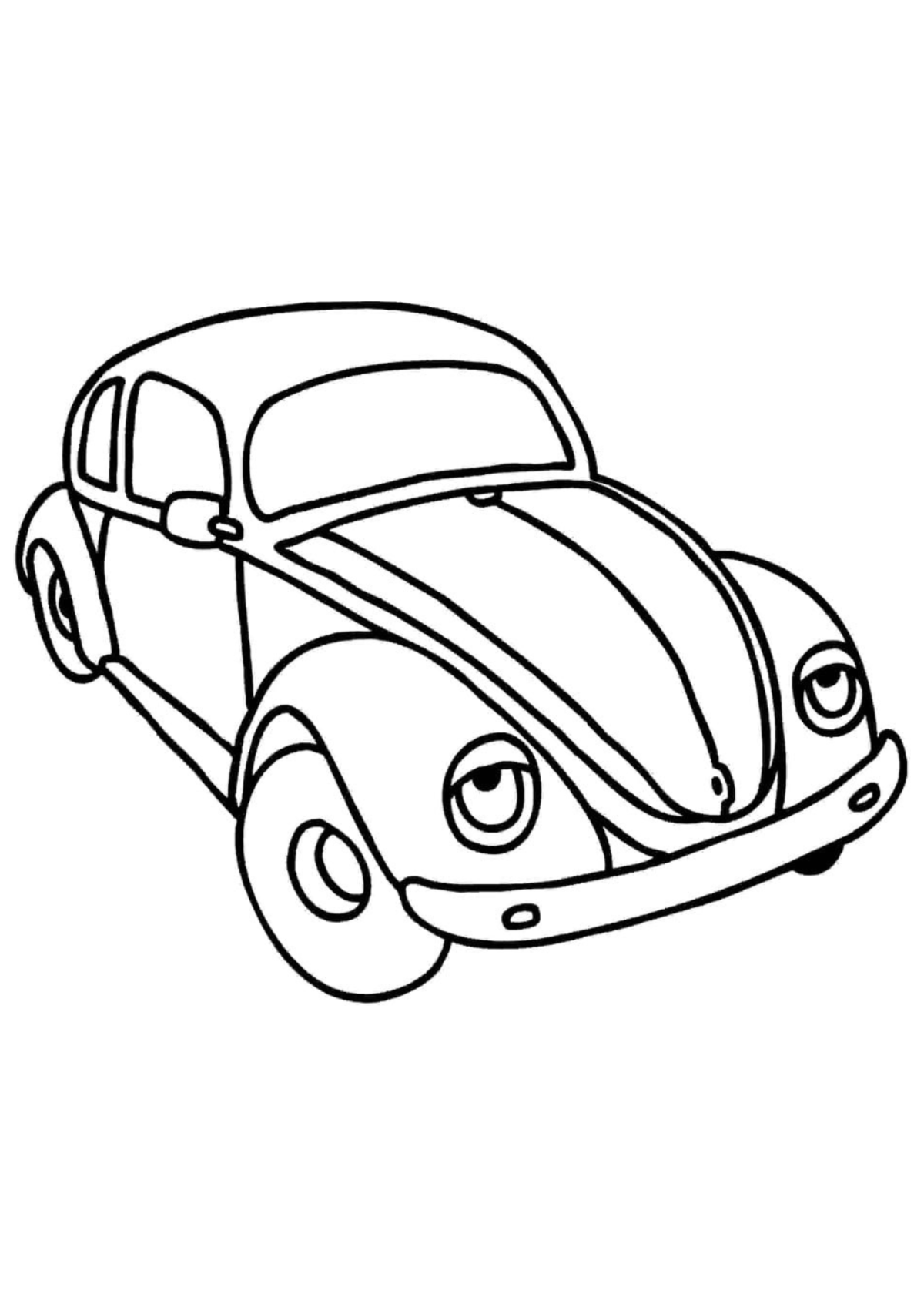 Desenho para Colorir Fusca