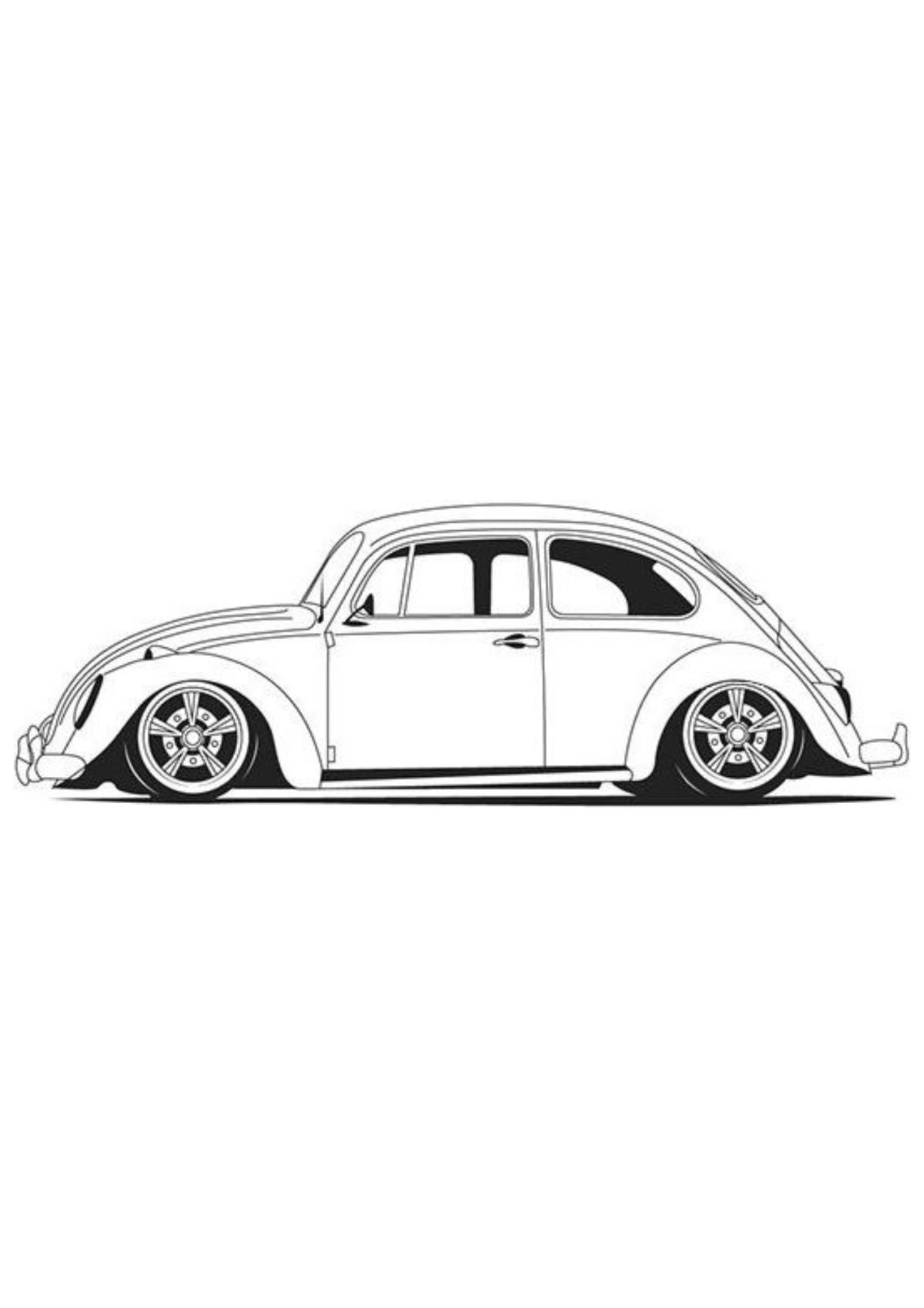 Desenho para Colorir Fusca