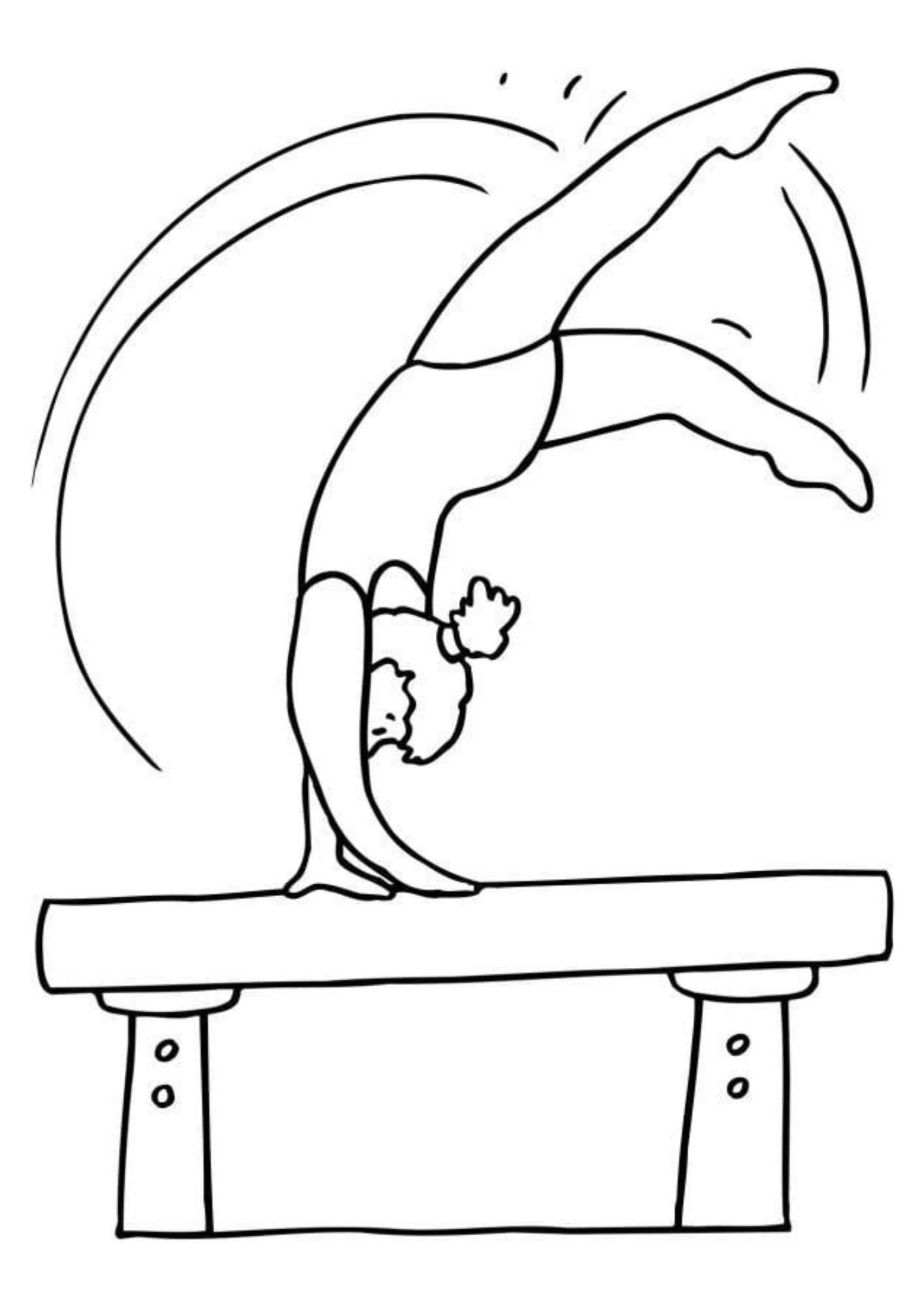 Desenho para Colorir Ginástica Desenho para Colorir Ginástica