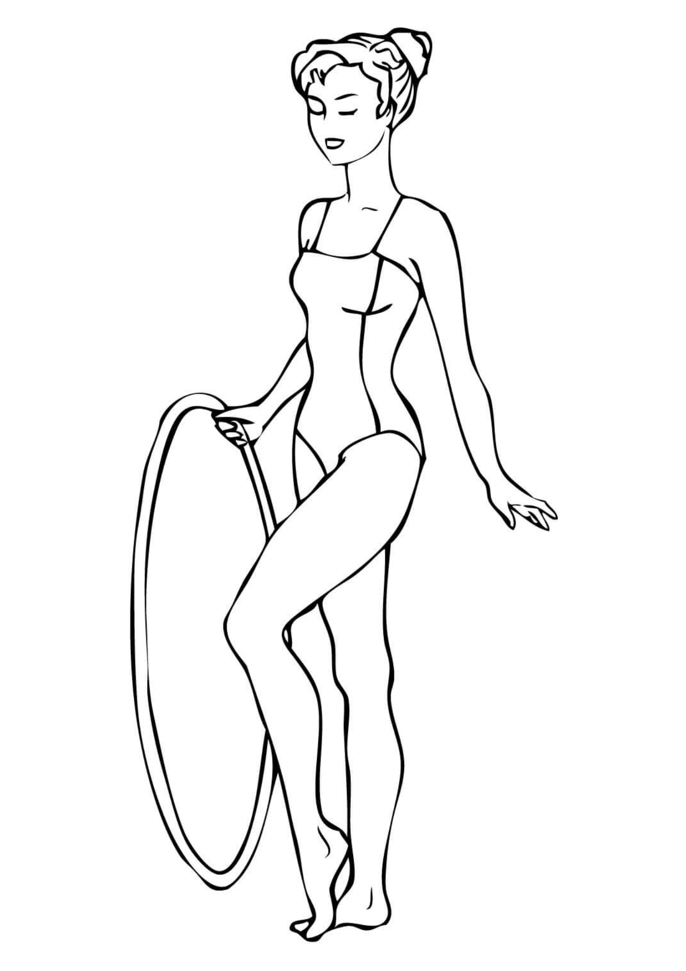 Desenho para Colorir Ginástica Desenho para Colorir Ginástica