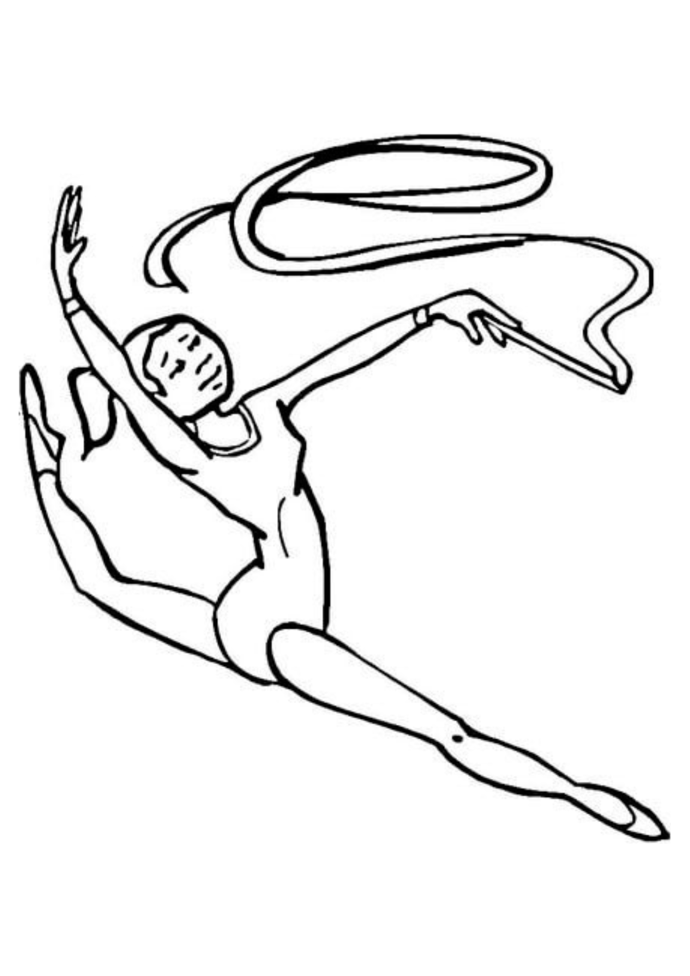 Desenho para Colorir Ginástica Desenho para Colorir Ginástica