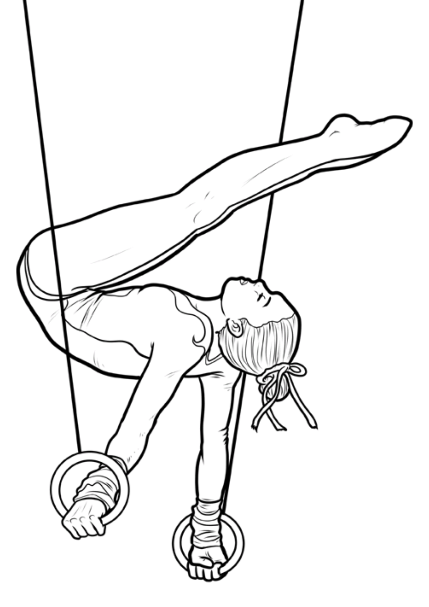 Desenho para Colorir Ginástica Desenho para Colorir Ginástica