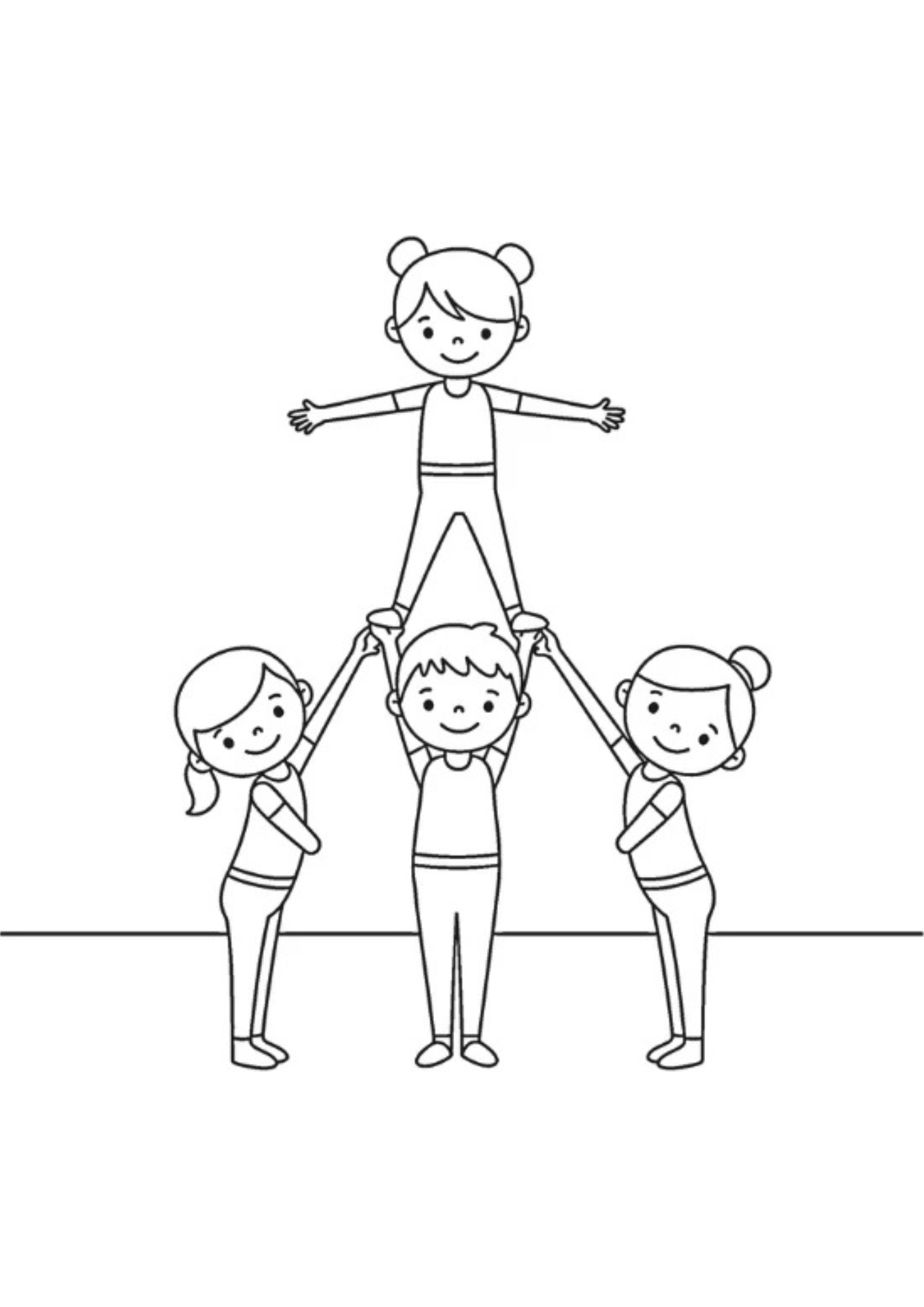 Desenho para Colorir Ginástica Desenho para Colorir Ginástica