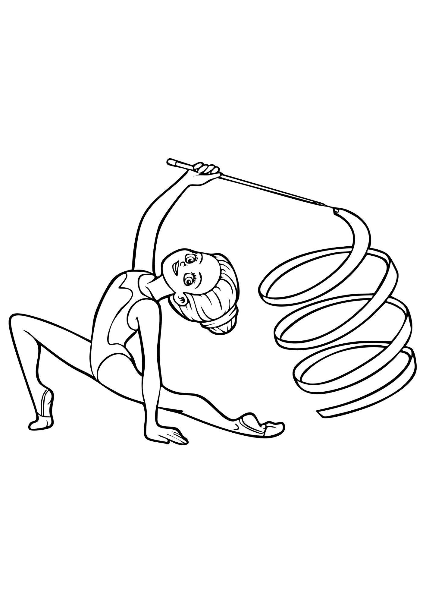 Desenho para Colorir Ginástica Desenho para Colorir Ginástica