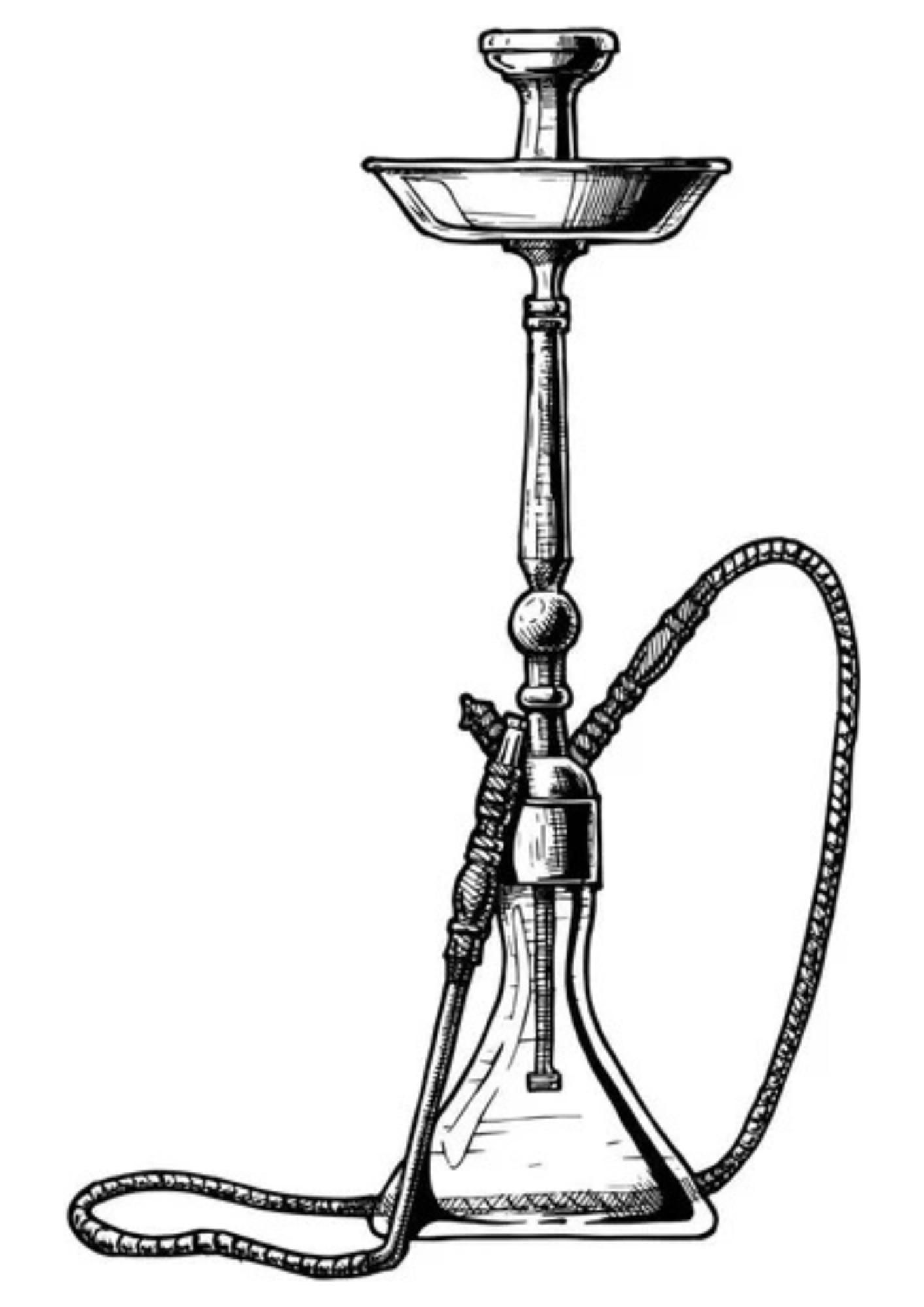 Desenho para Colorir Narguilé Desenho para Colorir Narguilé