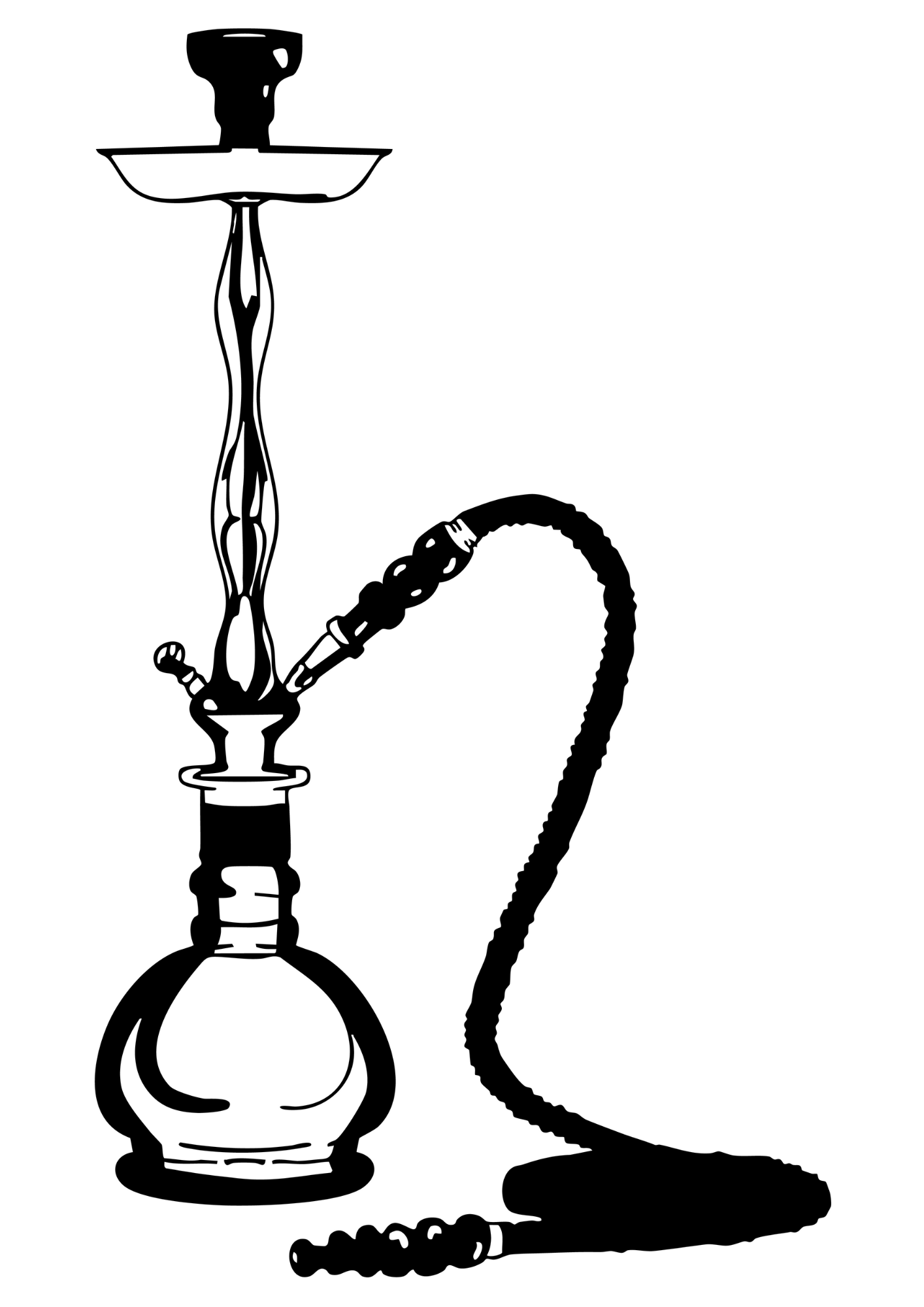 Desenho para Colorir Narguilé Desenho para Colorir Narguilé