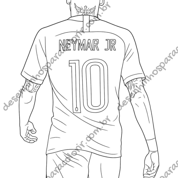 Desenho para Colorir Neymar
