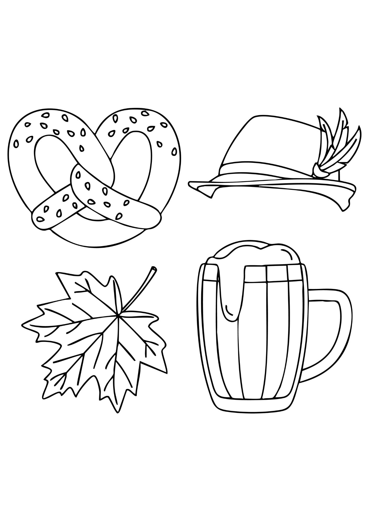 Desenho para Colorir Oktoberfest Desenho para Colorir Oktoberfest