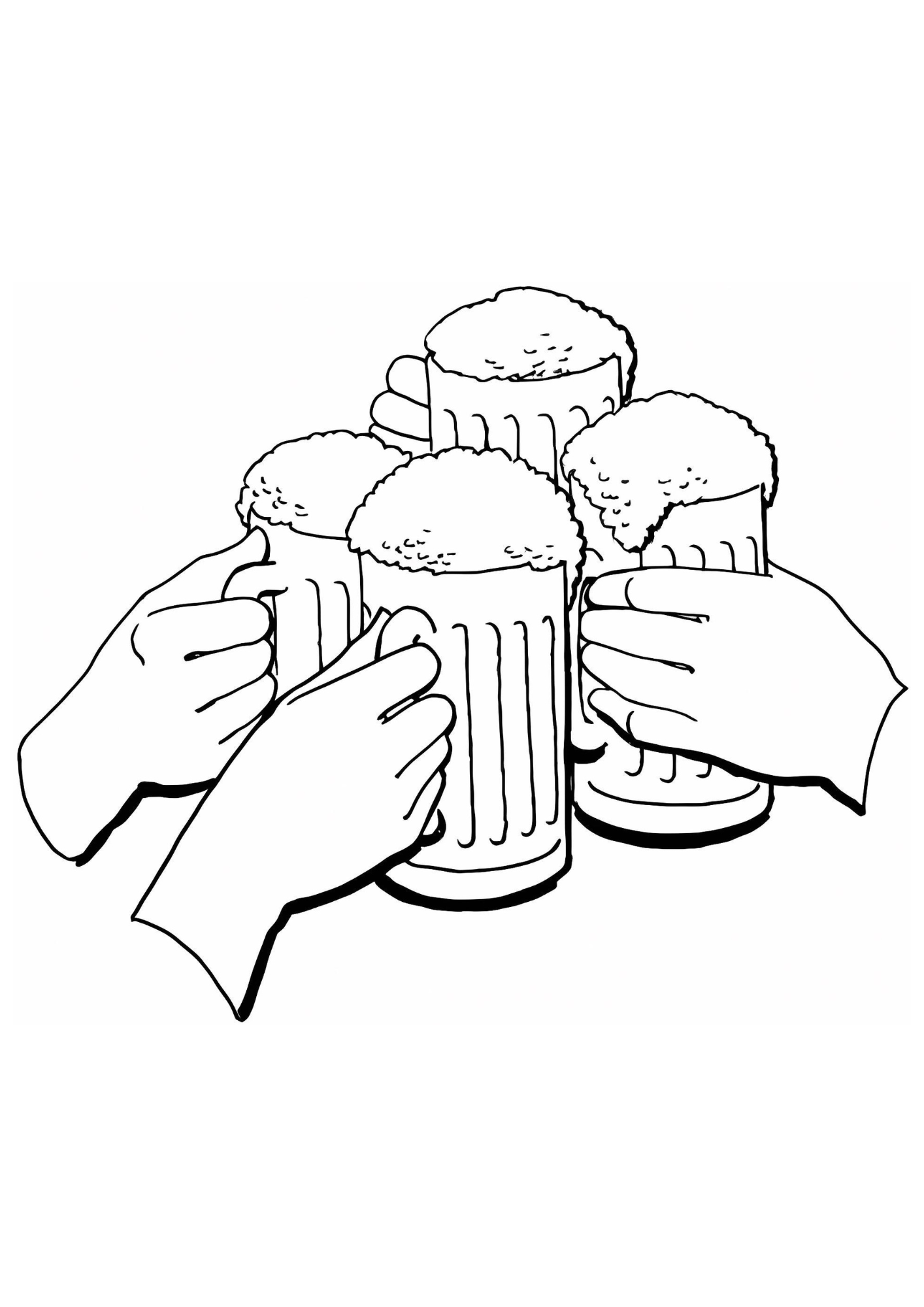 Desenho para Colorir Oktoberfest Desenho para Colorir Oktoberfest