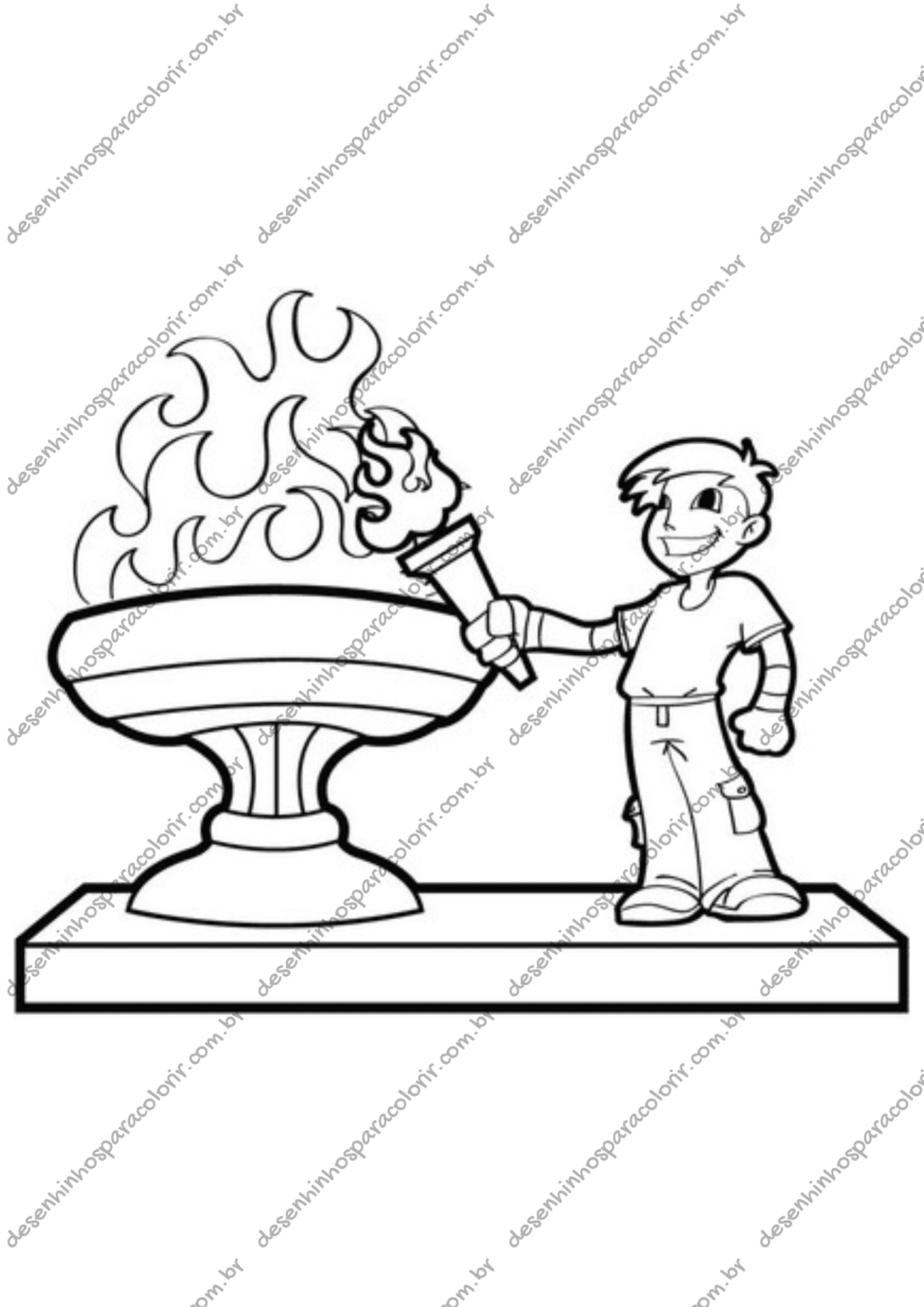 Desenho para Colorir Olimpiadas Desenho para Colorir Olimpiadas