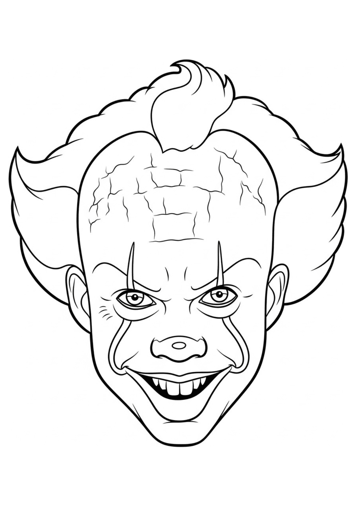Desenho para Colorir Pennywise Desenho para Colorir Pennywise